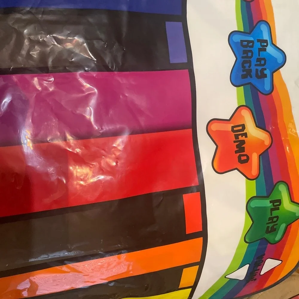 Kids Rainbow Play Piano Mat - Colorful Learning Keyboard
